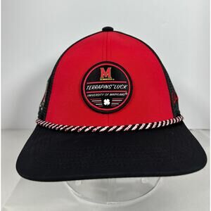 Black Clover Maryland Terps Motto Terrapins Live Lucky Snapback Hat